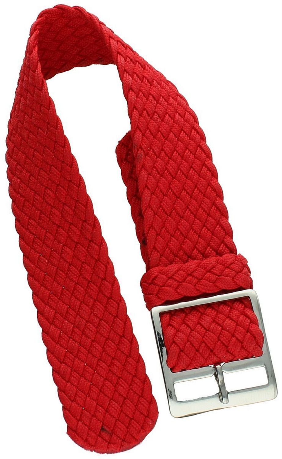 Stylowy i trwały pasek do zegarka NATO 034 w czerwonym kolorze. Parciany materiał, srebrna sprzączka, długość 22,5 cm i szerokość 2,1 cm. Idealny do codziennych i sportowych stylizacji.1.jpg